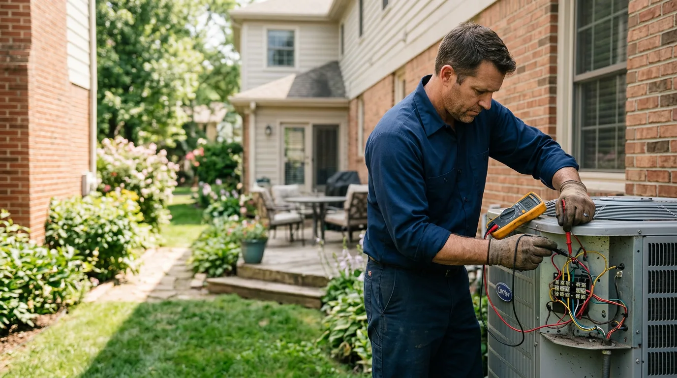 HVAC technician working near Rowley, IA